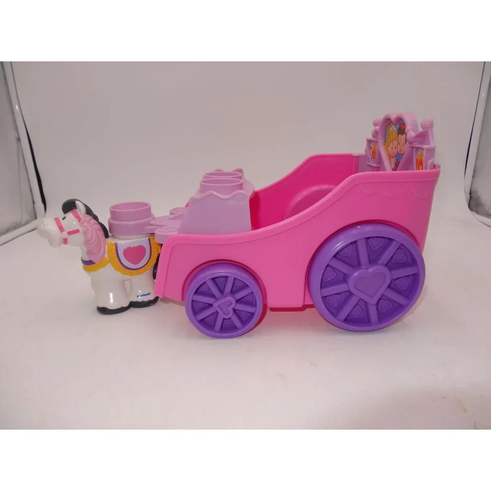 Fisher-Price Little People Princess Carriage With Prince Princess‎ & Blocks